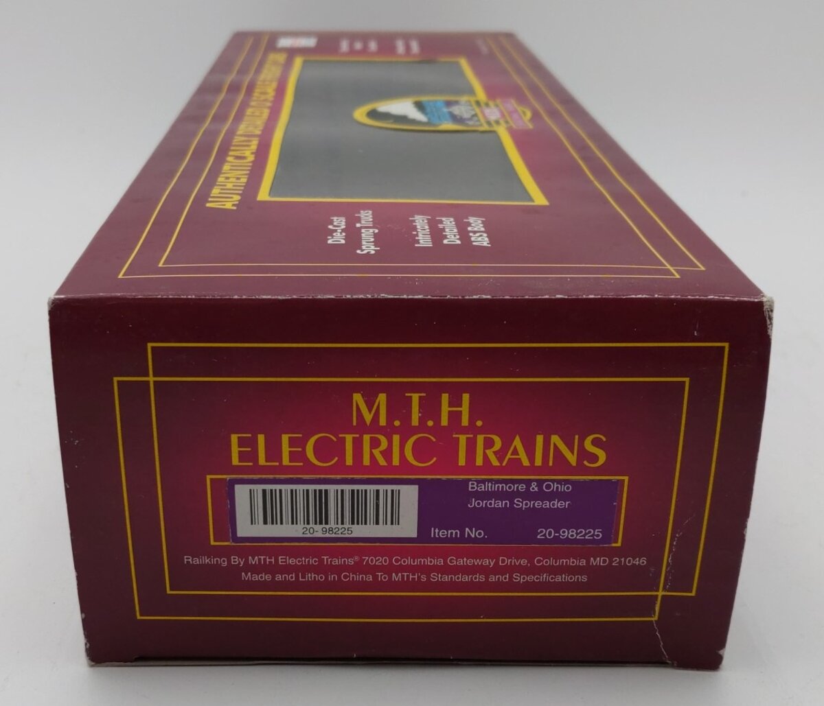 MTH 20-98225 O Gauge Baltimore & Ohio Jordan Spreader NIB