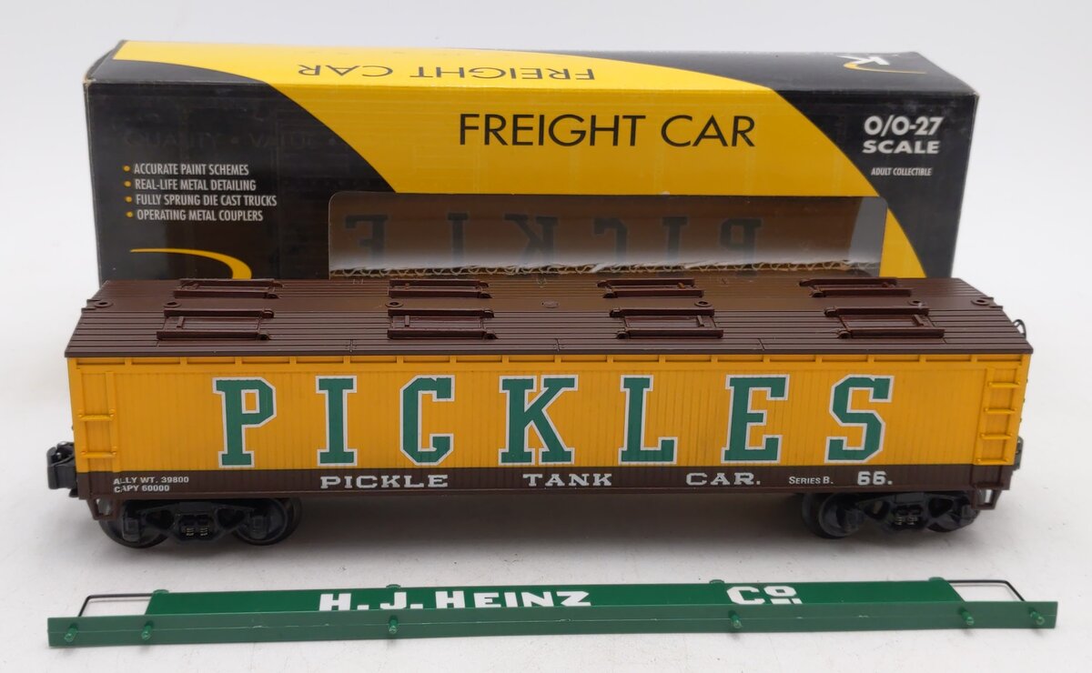 K-Line K675-5204 O Heinz Pickles Vat Car #66 LN/Box