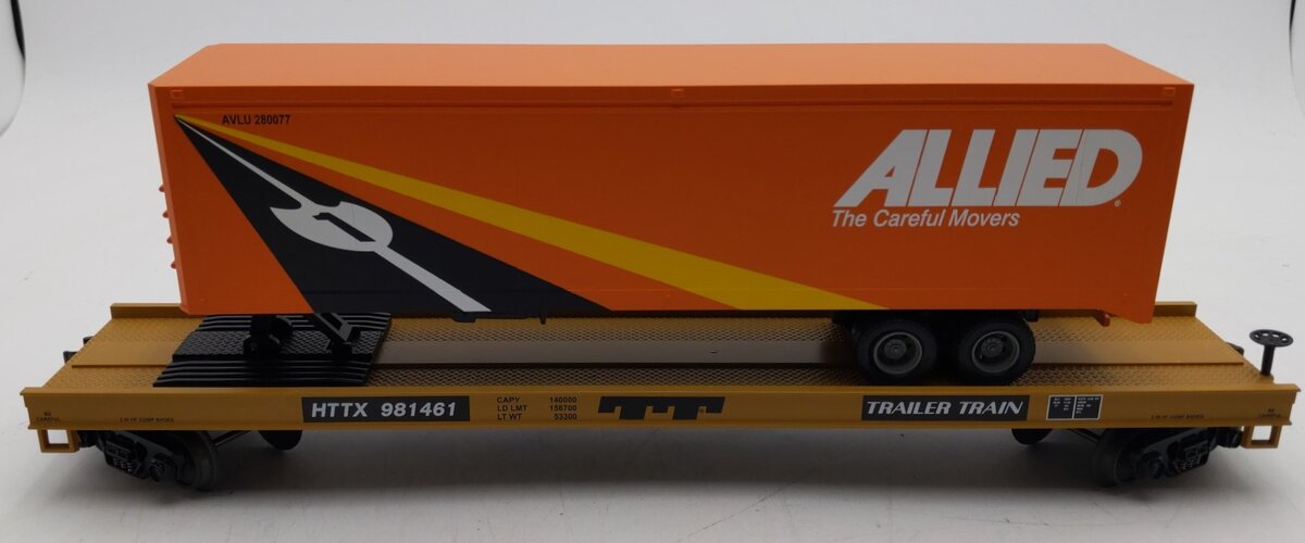 MTH 20-98154 AlliedTrailer Train Flatcar with Trailer EX/Box