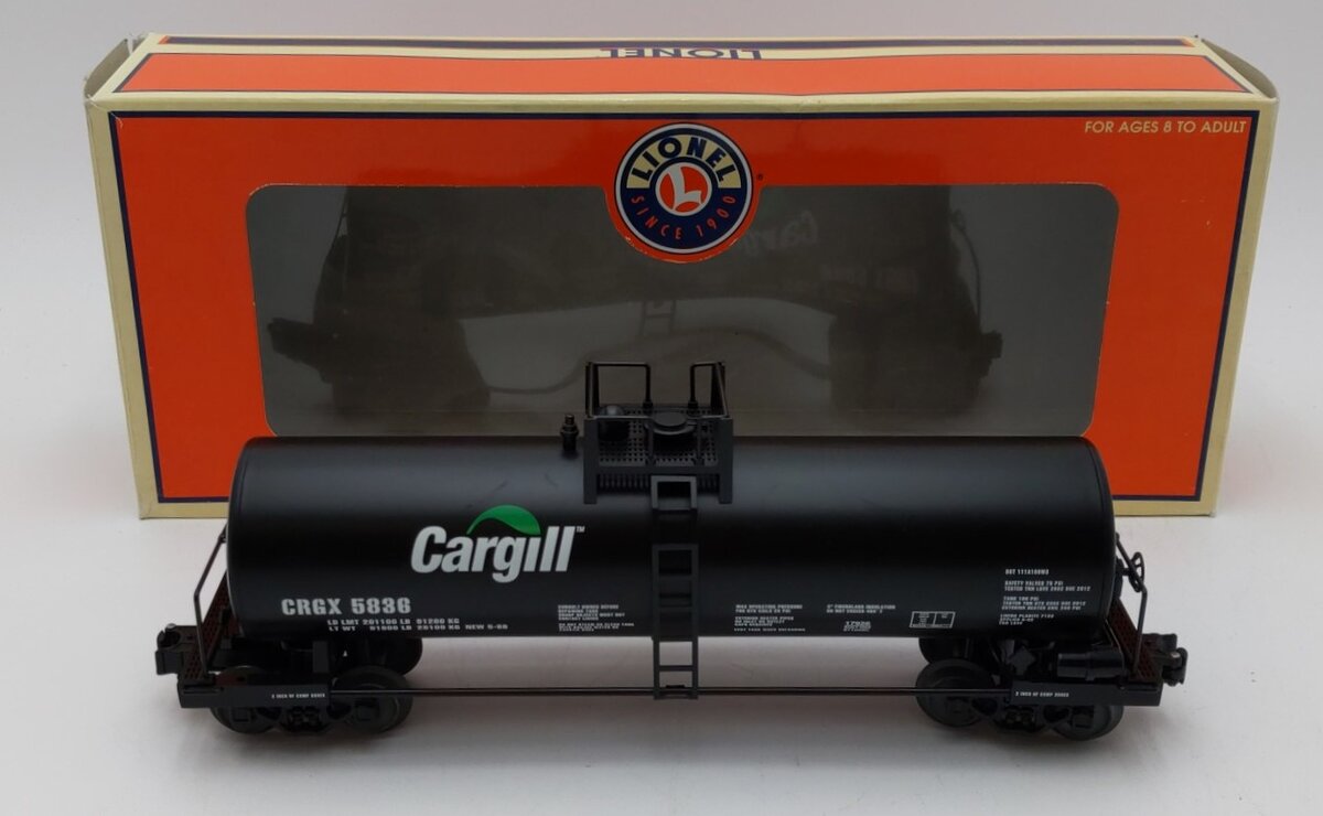 Lionel 6-17926 O Gauge Cargill Unibody Tank Car #5836 LN/Box