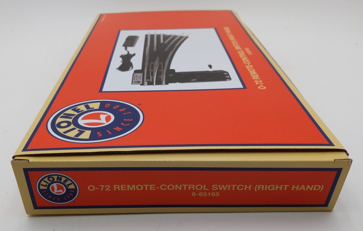 Lionel 6-65165 O72 Right Hand Remote Control Switch Turnout MT/Box