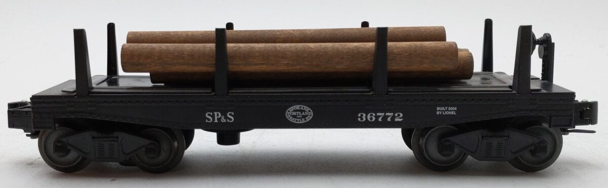 Lionel 6-36772 O Gauge SP&S Operating Log Car With Logs LN/Box