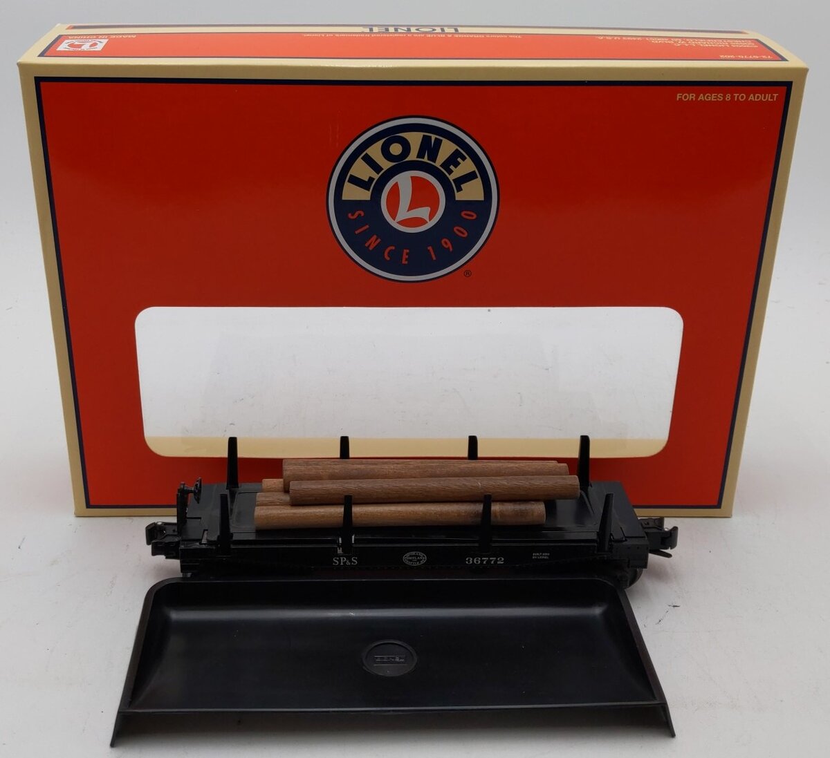 Lionel 6-36772 O Gauge SP&S Operating Log Car With Logs LN/Box
