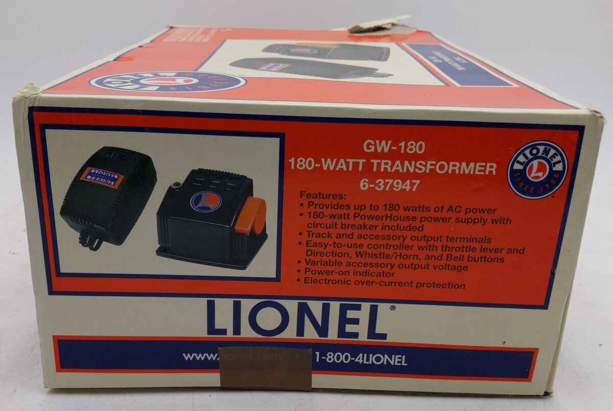 Lionel 6-37947 O GW-180 180 Watt Transformer
