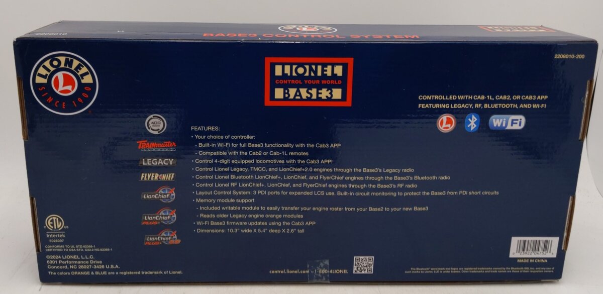 Lionel 2208010 Lionel Command Base 3