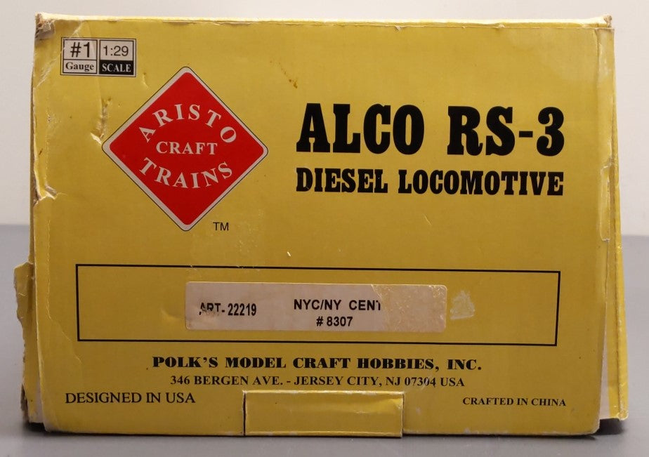 Aristo-Craft 22219 G New York Central RS-3 Diesel Locomotive #8307
