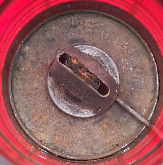Adlake Kero Pennsylvania Railroad Lantern With Red Globe VG