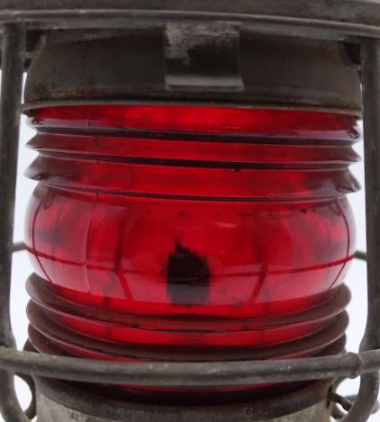 Adlake Kero Pennsylvania Railroad Lantern With Red Globe VG
