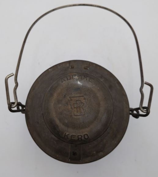 Adlake Kero Pennsylvania Railroad Lantern With Red Globe VG