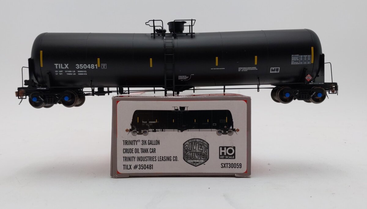 Scale Trains SXT30059 HO TILX Trinity Rail 31,000 Crude Oil Tank Car #350481 LN/Box