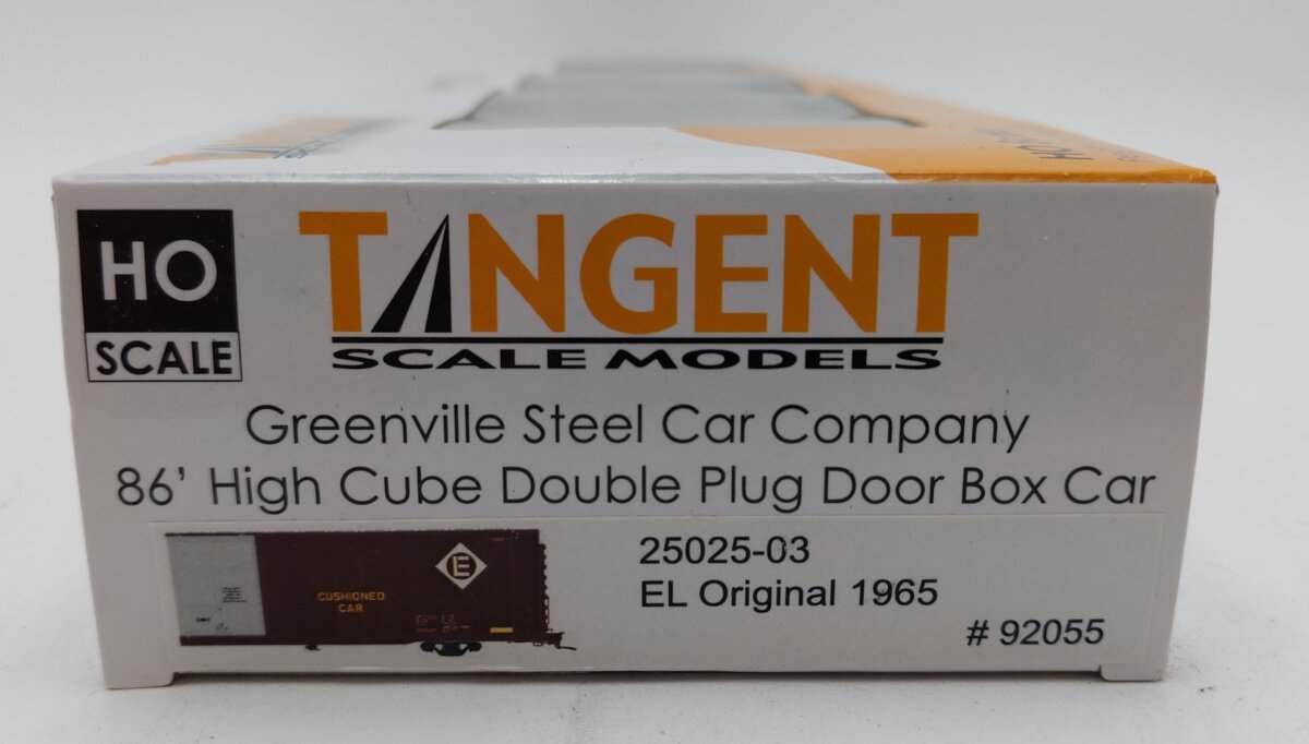 Tangent 25025-03 HO Erie Lackawanna 86' High Cube Double Plug Door Boxcar #92055 LN/Box