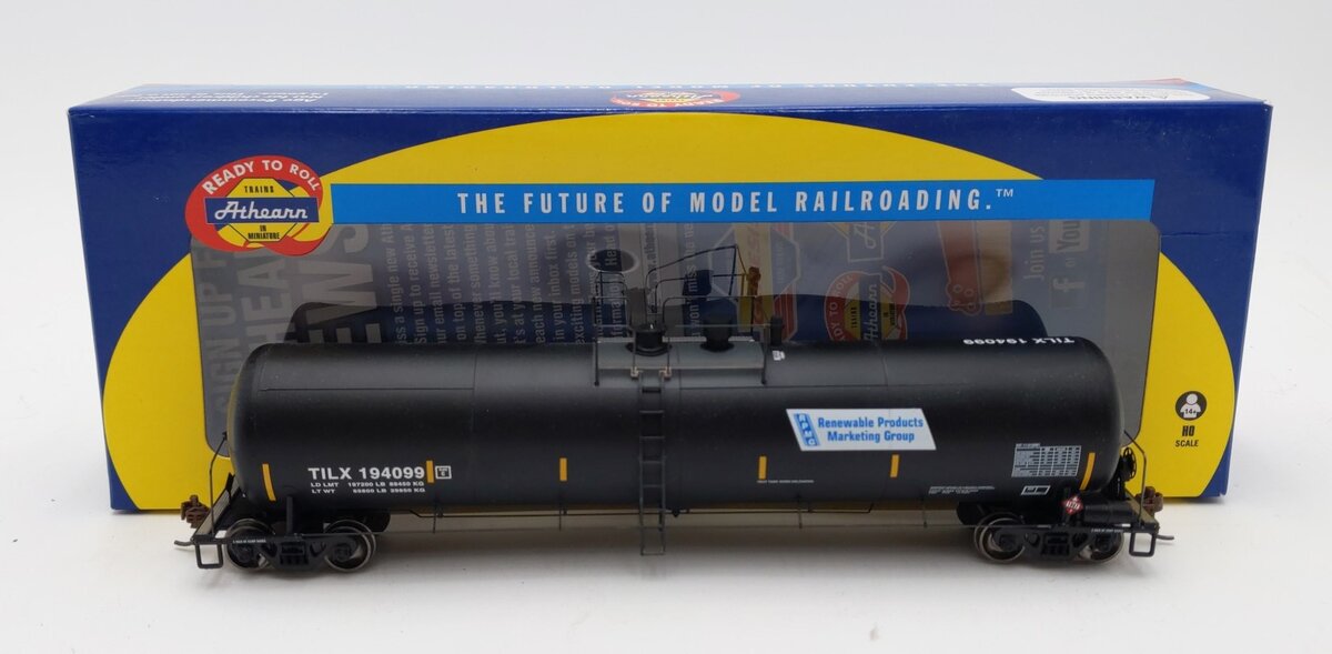Athearn 98452 HO TILX/Renewable 30,000-Gallon Tank Car #194099