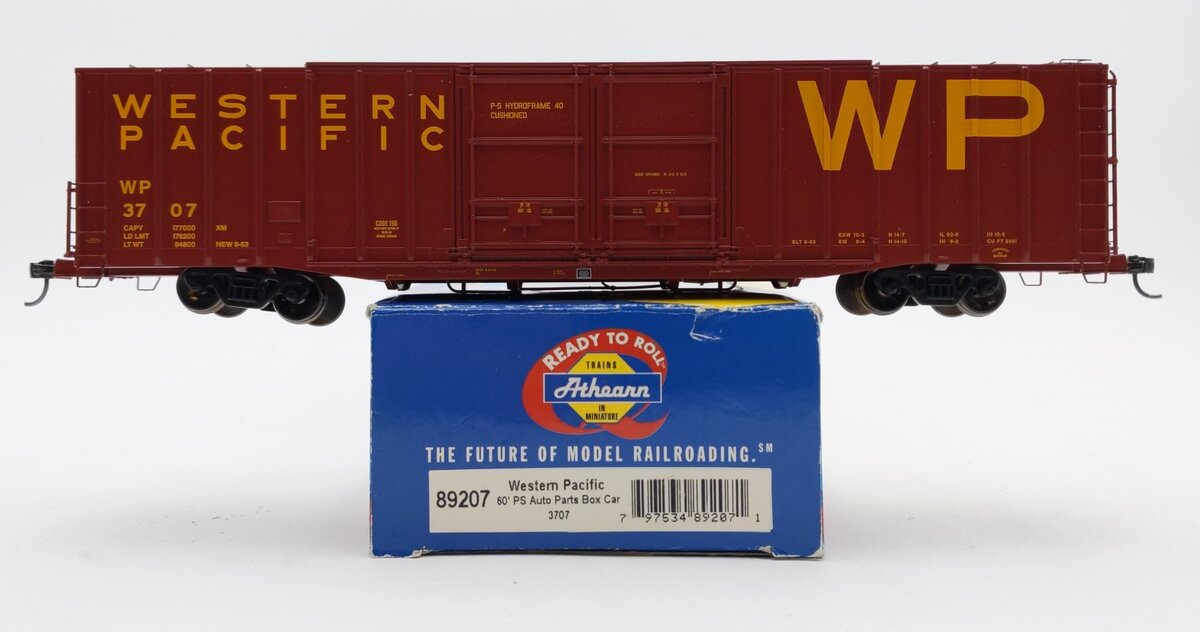 Athearn 89207 Western Pacific 60' PS Auto Parts Boxcar #3707