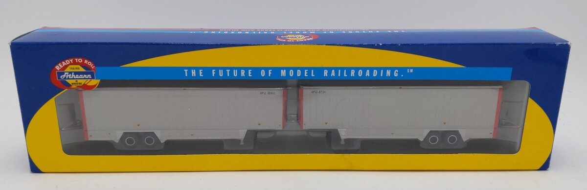 Athearn 27954 HO Scale UPSZ 40' Pacel Trailer Ready To Roll (Pack of 2)