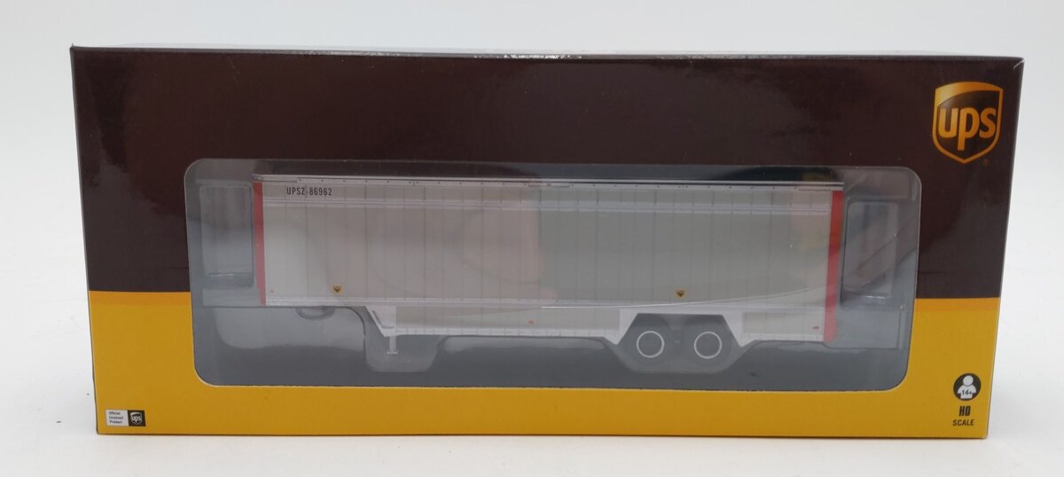Athearn 29439 HO UPS 40' Drop Sill Parcel Trailer Red Ends #86962