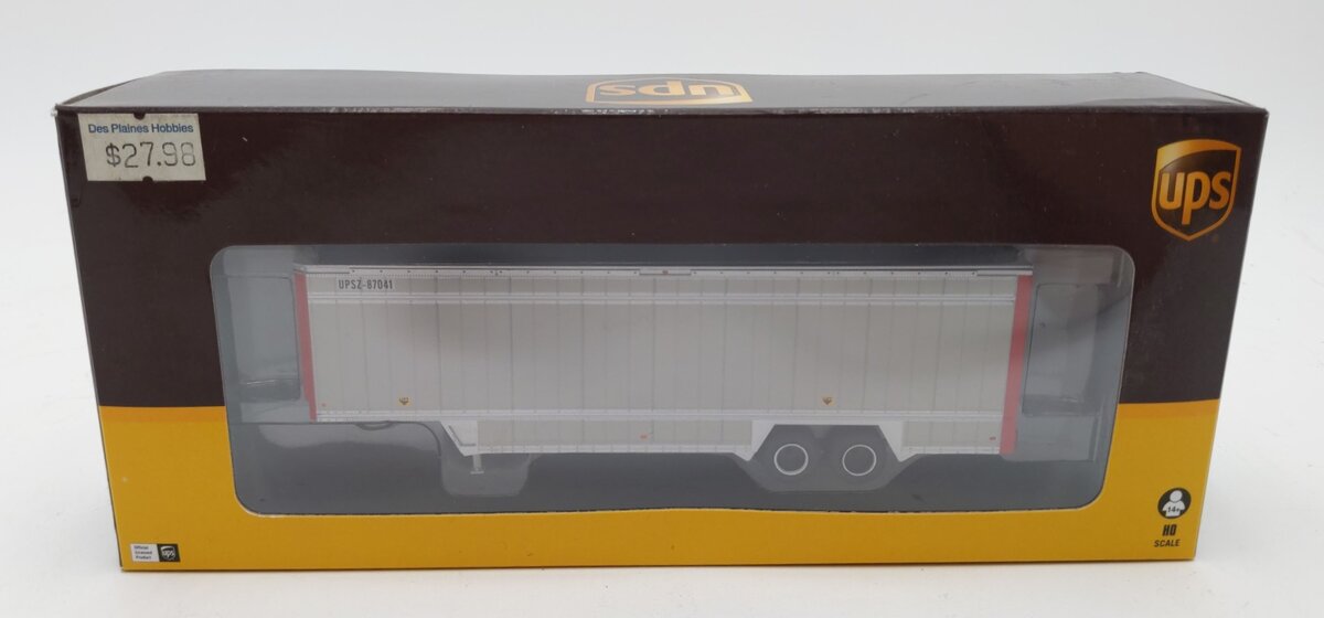 Athearn 29440 HO UPS 40' Drop Sill Parcel Trailer Red Ends #87041