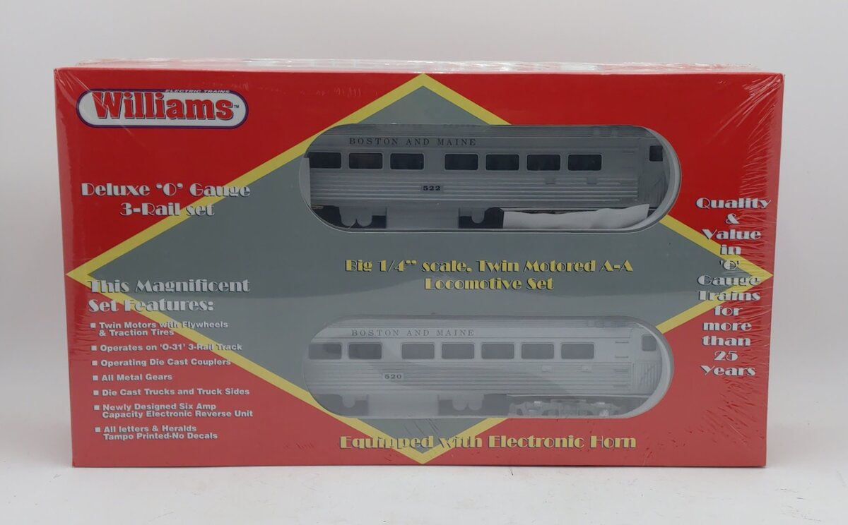 Williams BC507 Boston & Maine Powered & Non-Powered Budd Car Set LN/Box