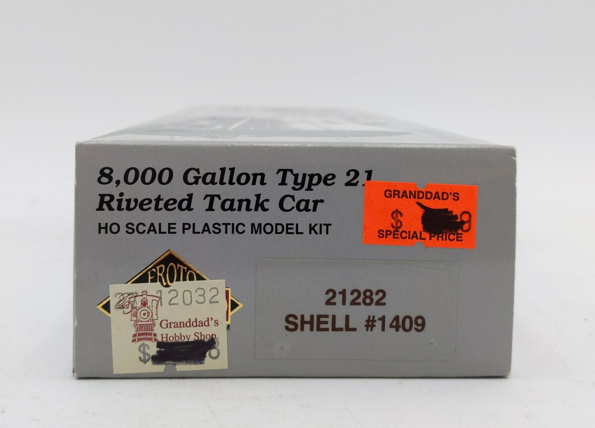 Proto 2000 21282 HO Scale Shell 8,000 Gallon Type 21 Riveted Tank Car #1409