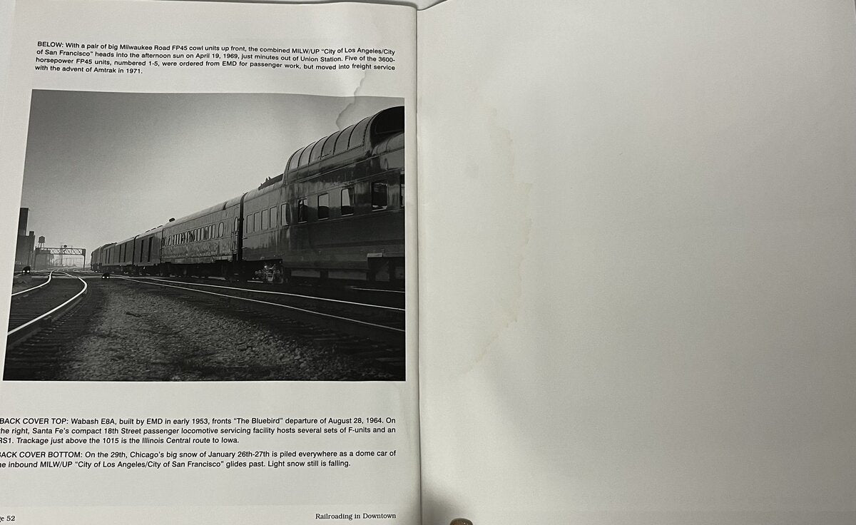 Railroading in Downtown Chicago 1958-1969 Paperback Book