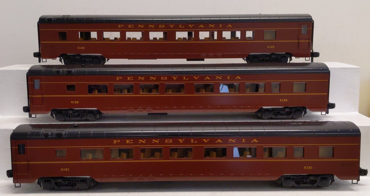 MTH 70-65019 G Pennsylvania Streamlined Smooth Passenger Car Set (Set of 3)