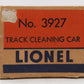 Lionel 3927 Vintage Postwar Motorized Track Cleaner Car #3927 EX/Box