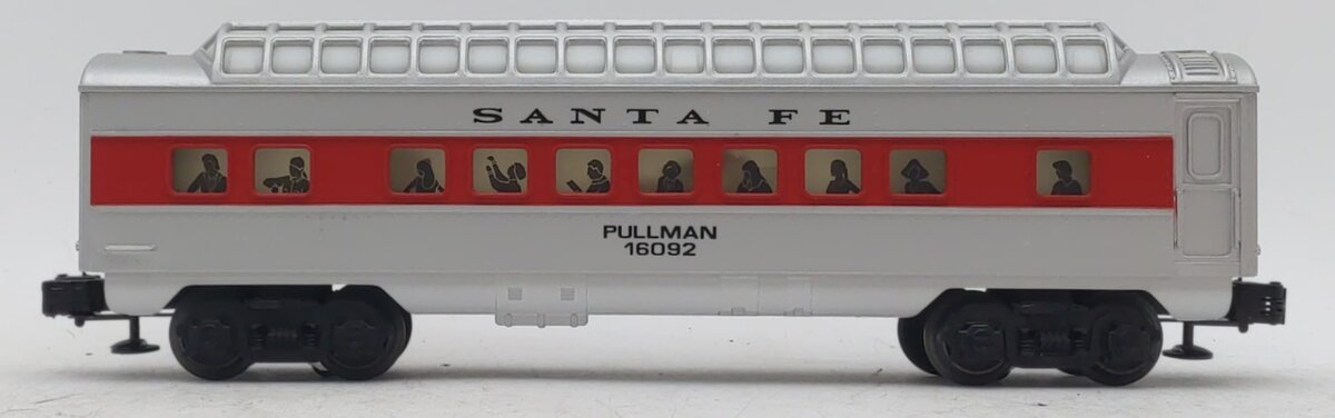 Lionel 6-16092 O Gauge Santa Fe Illuminated Full Vista Dome Passenger Car LN/Box