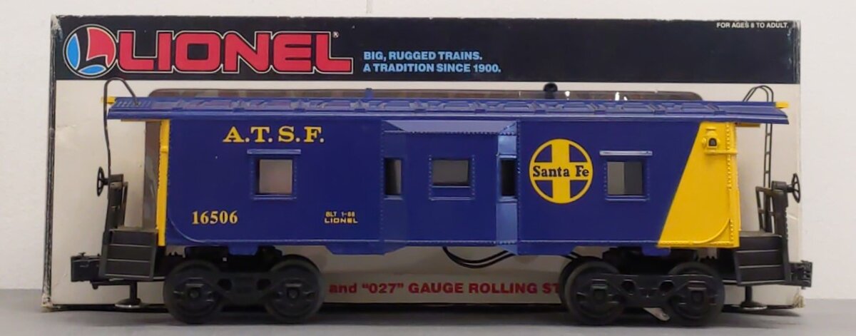 Lionel 6-16506 O Gauge Santa Fe Bay Window Caboose EX/Box