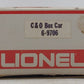Lionel 6-9706 O Gauge Chesapeake and Ohio Boxcar LN/Box