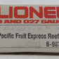 Lionel 6-9872 O Gauge Pacific Fruit Express Billboard Reefer Car LN/Box