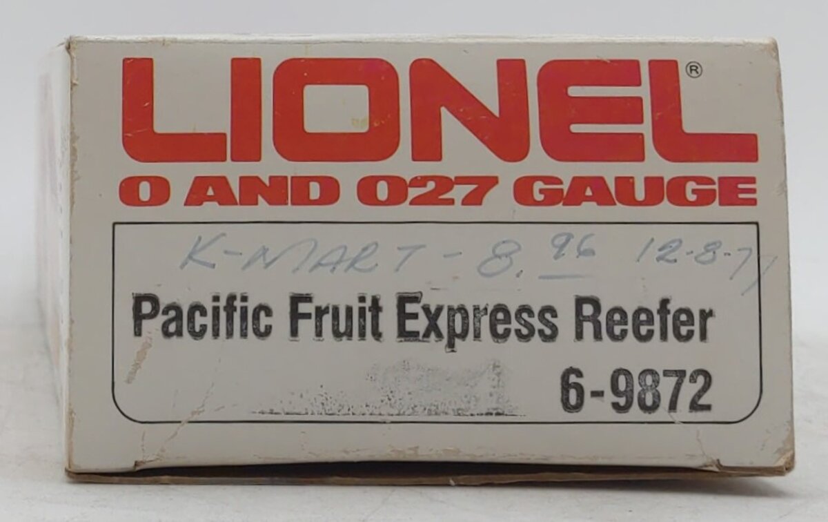 Lionel 6-9872 O Gauge Pacific Fruit Express Billboard Reefer Car LN/Box