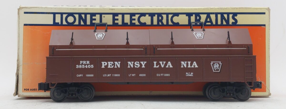 Lionel 6-17406 O Gauge Pennsylvania Gondola W/ Coil Covers #385405 LN/Box