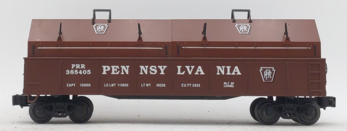 Lionel 6-17406 O Gauge Pennsylvania Gondola W/ Coil Covers #385405 LN/Box
