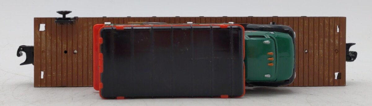 Menards 279-8312 O Railway Express Flatcar w/REA Box Truck #6704 EX/Box