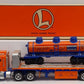 Lionel TMT-18410 O Lionel Flatbed Toy Truck w/Operating Lights & 3-Dome Rail Car LN/Box