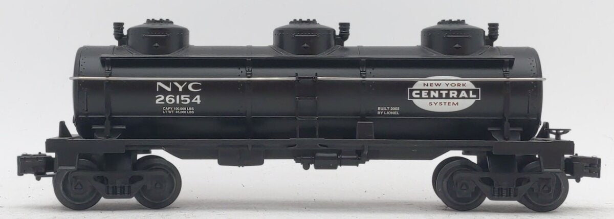 Lionel 6-26154 O Gauge NYC Triple Dome Tank Car #26154 LN/Box