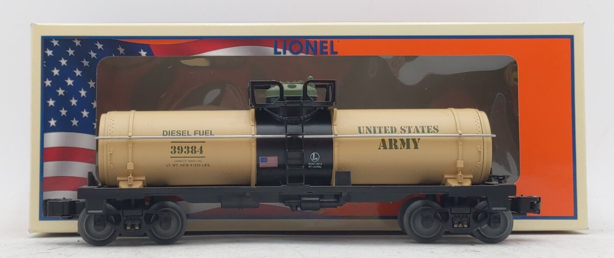 Lionel 6-39399 O Gauge U.S.A Army Tank Car #39384
