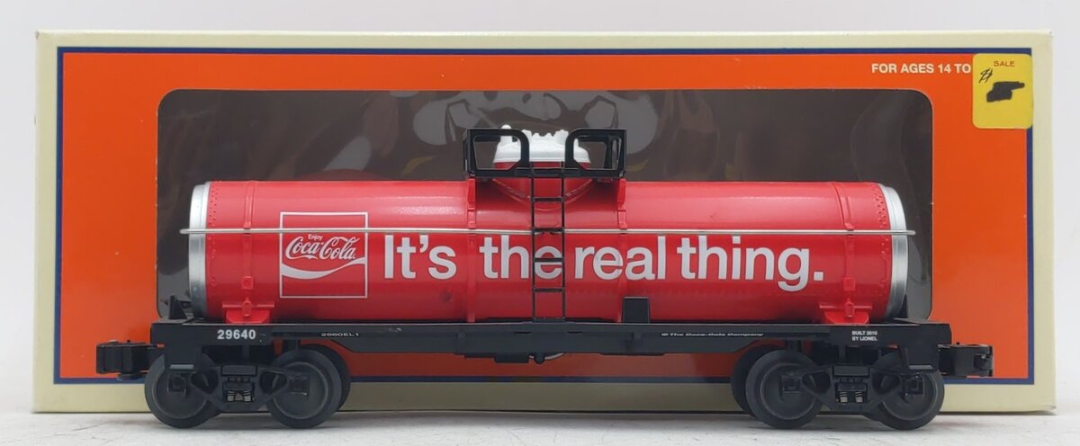 Lionel 6-29640 O-27 Coca-Cola Tank Car