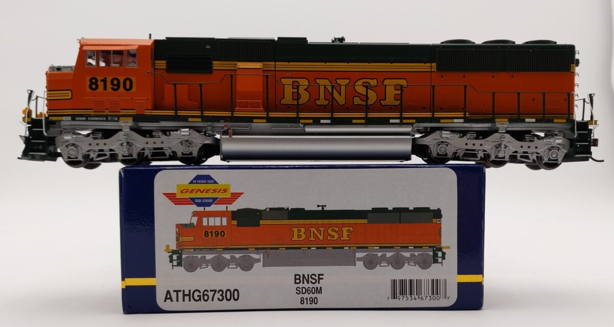 Athearn G67300 HO BNSF/Heritage II SD60M Diesel Locomotive #8190