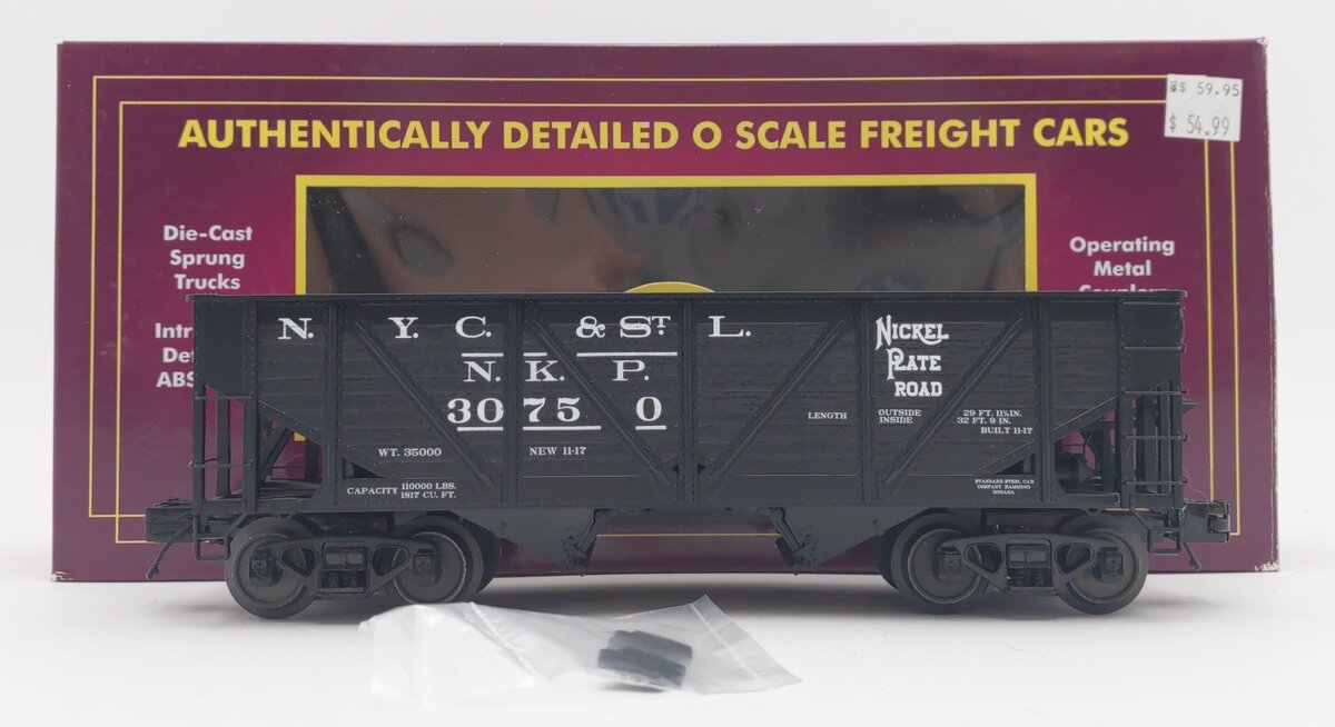 MTH 20-97342 O Nickel Plate Road Premier 34' Composite Hopper Car #30750