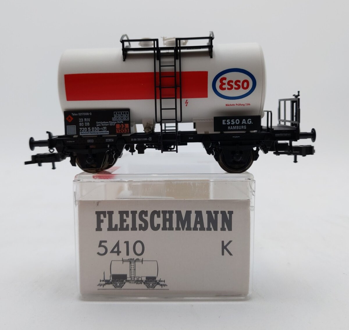 Fleischmann 5410 K HO DB Esso Tank Car #7205030 LN/Box