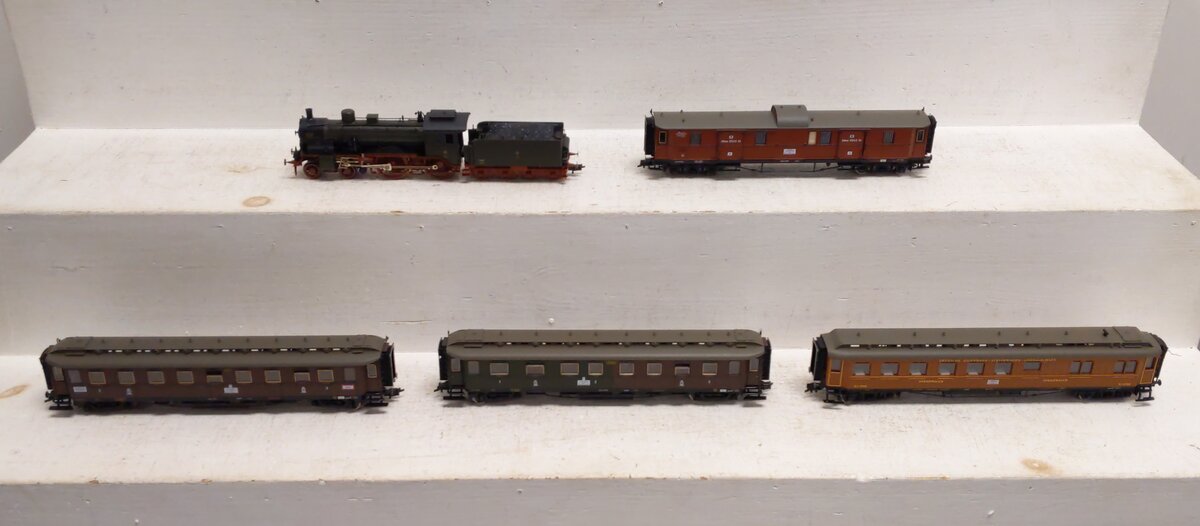 Fleischmann 4898 HO Scale DB Deutsche Eisenbahn Steam Locomotive Set LN/Box