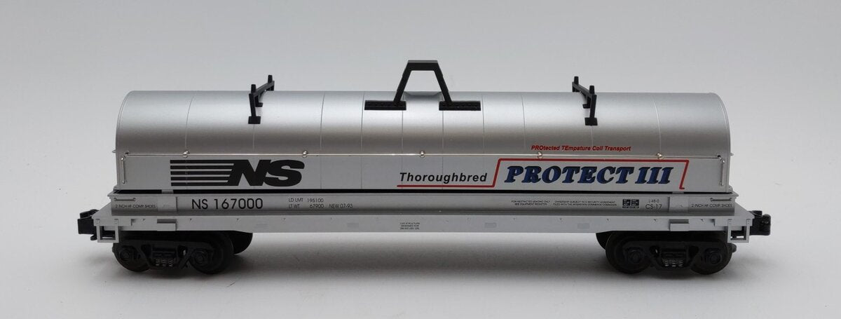 MTH 20-98203 O Gauge Norfolk Southern Covered Coil Car #167000 LN/Box
