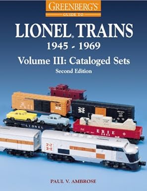Greenberg's Guide to Lionel Trains 1945-1969: Cataloged Sets (3) Paperback LN