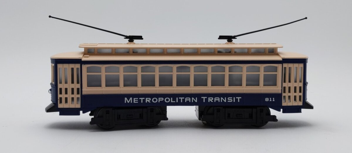 Industrial Rail 14002 O Metropolitan Transit Trolley Car #811 EX