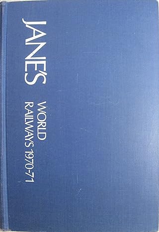 Jane's World Railways, 1970-71, Thirteenth Edition Hardcover EX