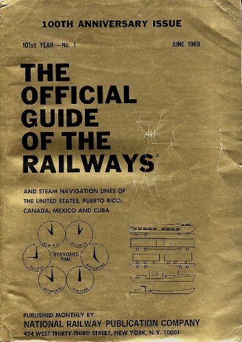 The Official Guide of the Railways - June 1968 Current Edition paperback VG