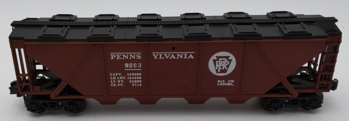 Lionel 6-9263 O Gauge Pennsylvania 4 Bay Hopper Car NIB