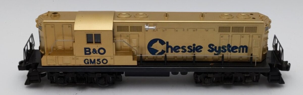 Lionel 6-8359 O Gauge Chessie System GM Gold GP7 Diesel Engine VG/Box