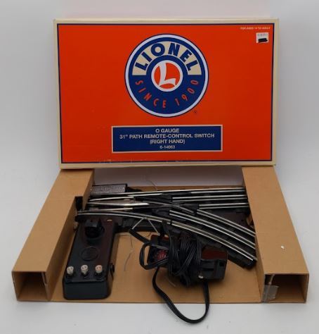 Lionel 6-14063 O 31" Remote-Control 022 Right Hand Switch Turnout LN/Box