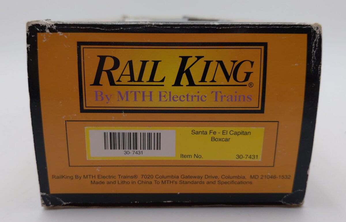 MTH 30-7431 O Gauge Santa Fe AT&SF El Capitan Boxcar #142472 LN/Box